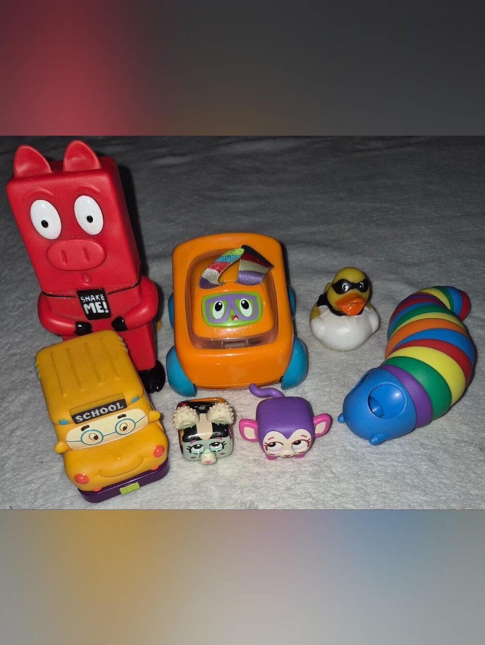 7-Piece Toddler Sensory & Fidget Toy Lot (Fisher-Price, AniMolds, Moose Toys)